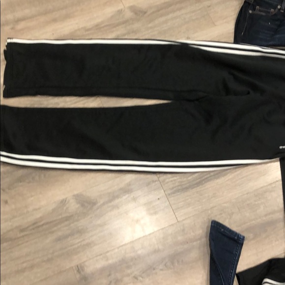 Black fleece adidas leggings/sweatpants - Picture 1 of 1